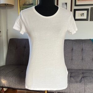 Majestic Filatures "Deluxe Tee Shirt" Classic White Women's T-Shirt size 1